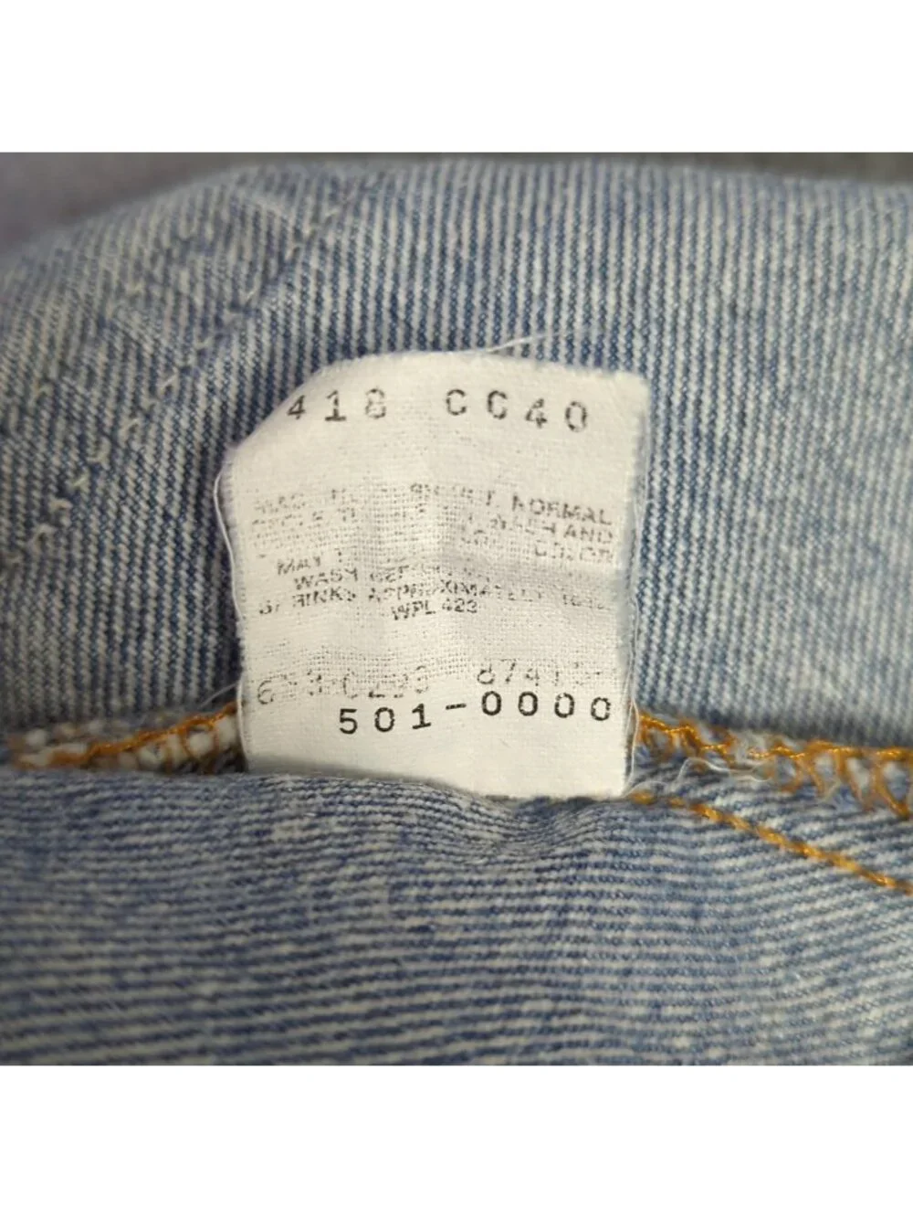 Levi's Vtg Jeans Mens 36x36 Fits 33x31 Blue 501 Straight Button Fly USA Made 90s